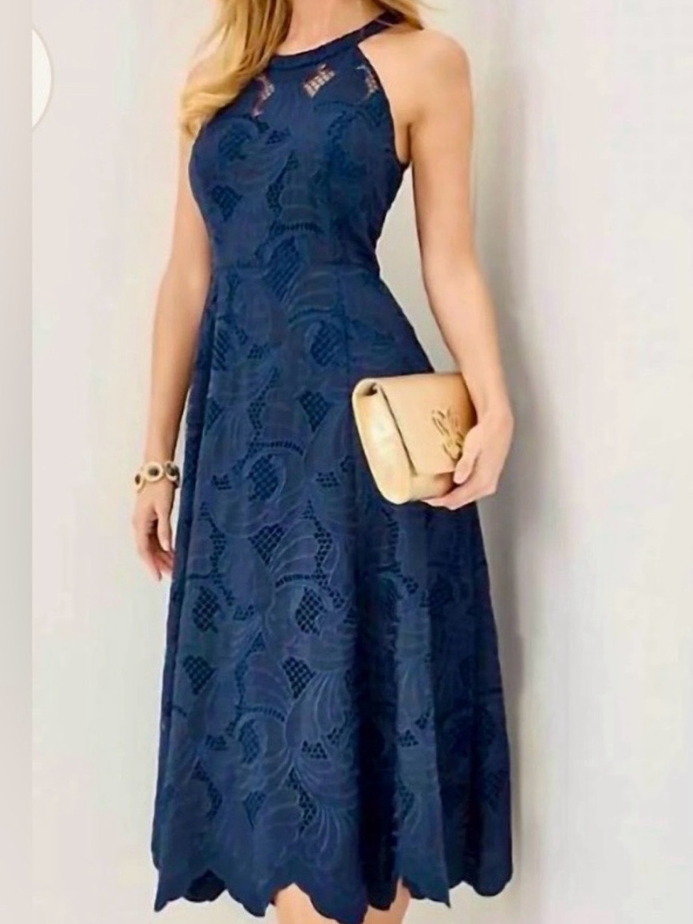 Lilly Pulitzer Denise Lace Midi Dress NWT